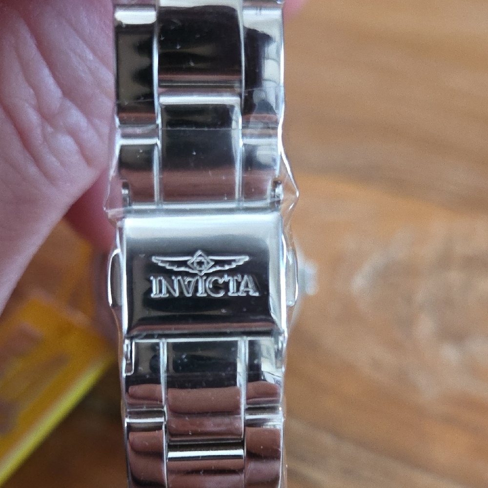 Indigo Women's Silver Watch with Geometric Face - Picture 7 of 8